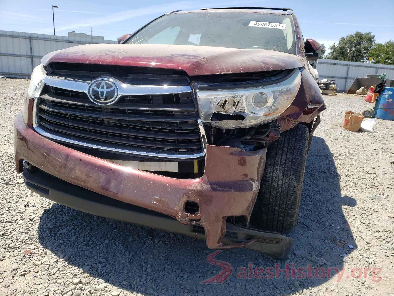 5TDDKRFH5GS293463 2016 TOYOTA HIGHLANDER