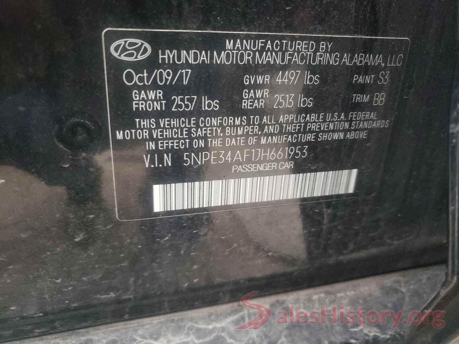 5NPE34AF1JH661953 2018 HYUNDAI SONATA