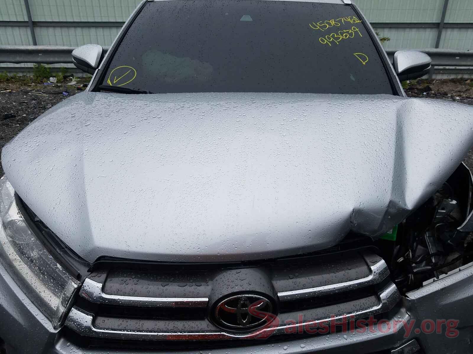 5TDDZRFH4KS993639 2019 TOYOTA HIGHLANDER