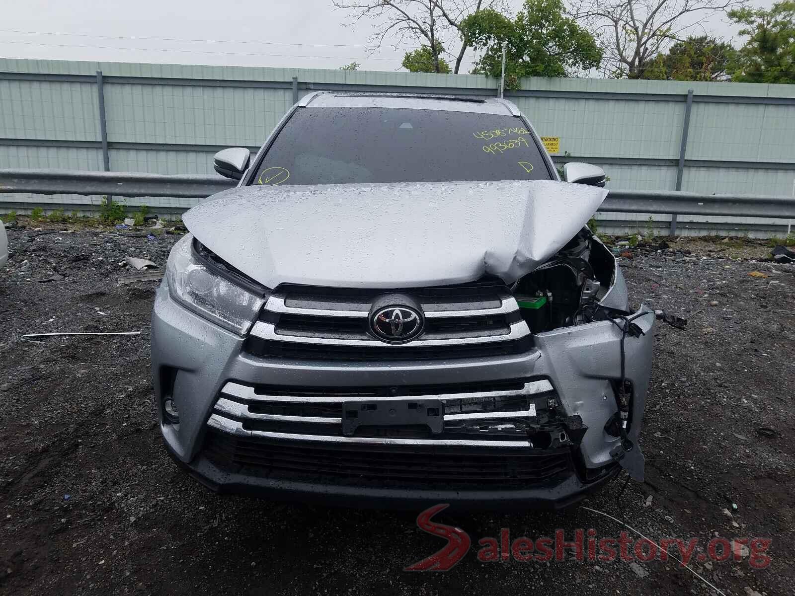 5TDDZRFH4KS993639 2019 TOYOTA HIGHLANDER