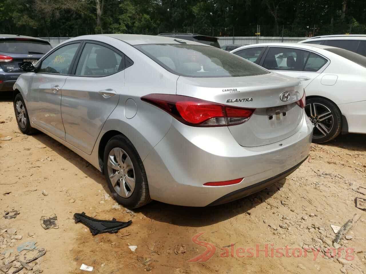 5NPDH4AE7GH733302 2016 HYUNDAI ELANTRA