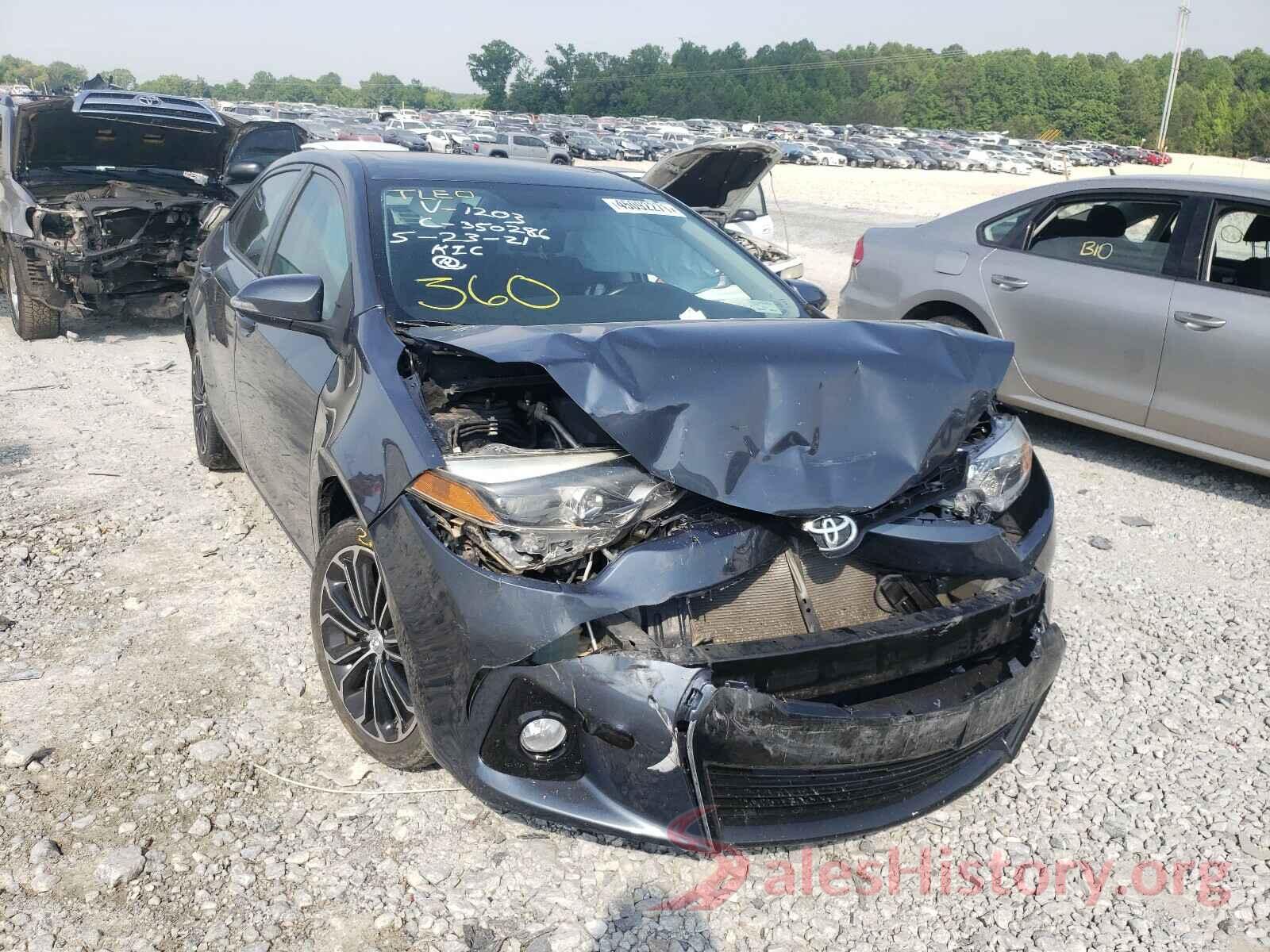 5YFBURHE6GP501203 2016 TOYOTA COROLLA