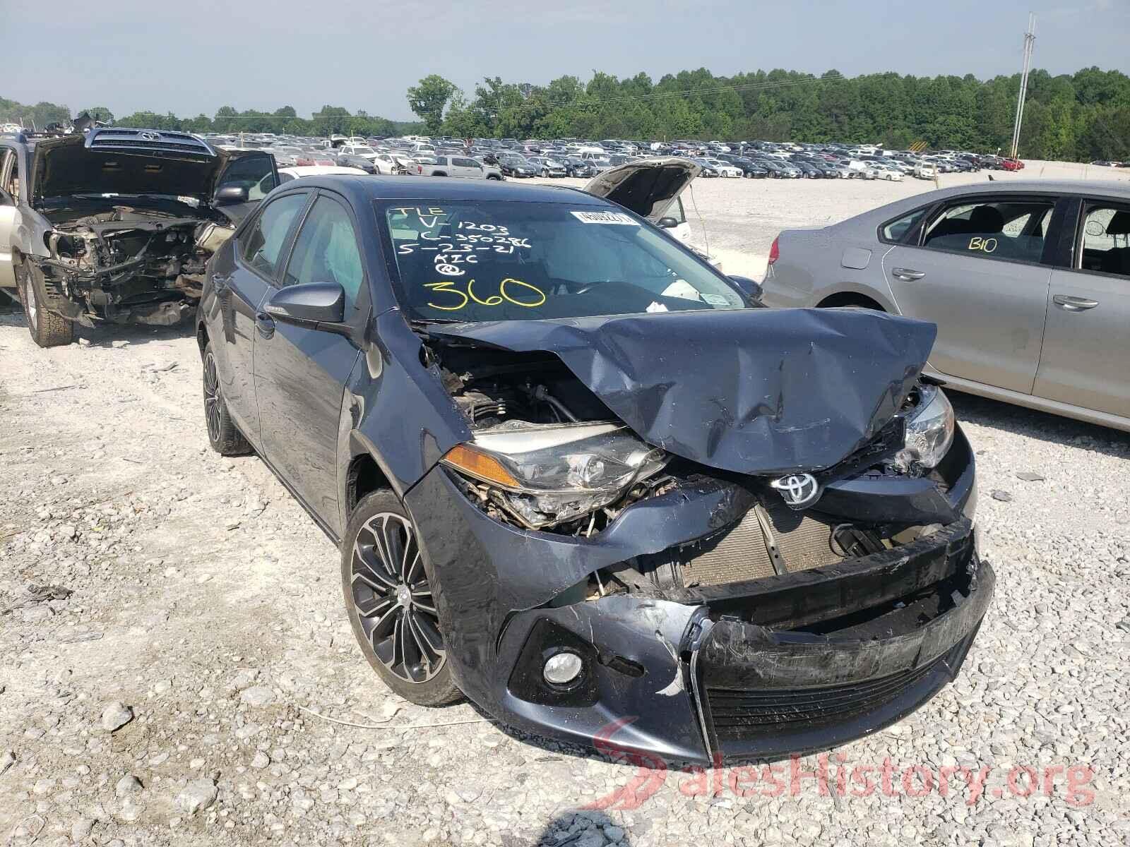 5YFBURHE6GP501203 2016 TOYOTA COROLLA