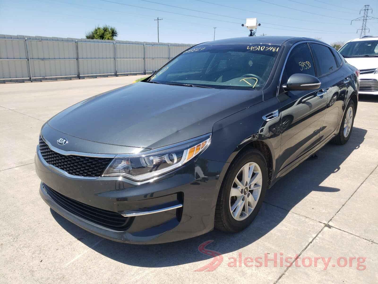 KNAGT4L30G5075827 2016 KIA OPTIMA