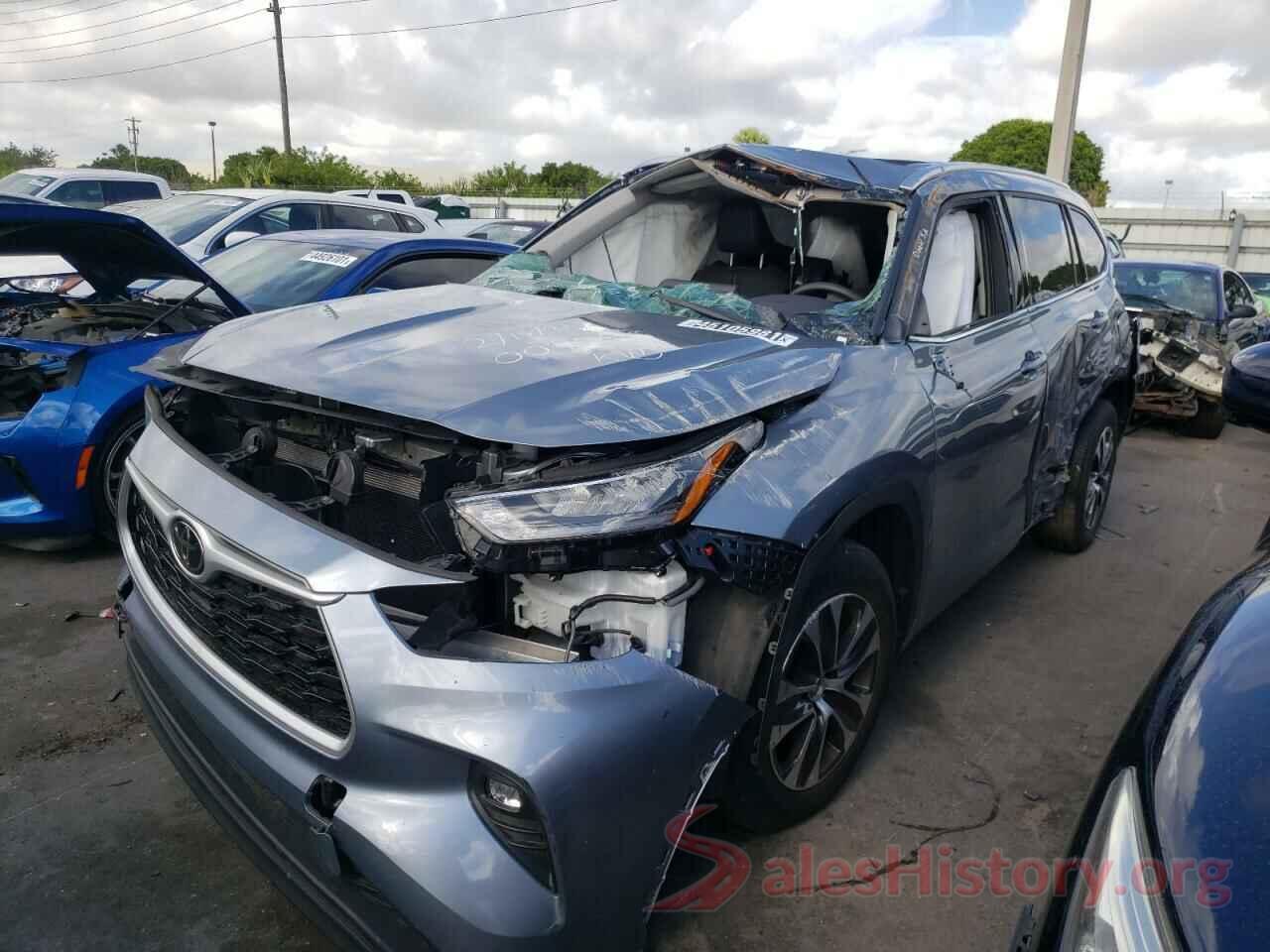 5TDGZRAH3LS009595 2020 TOYOTA HIGHLANDER