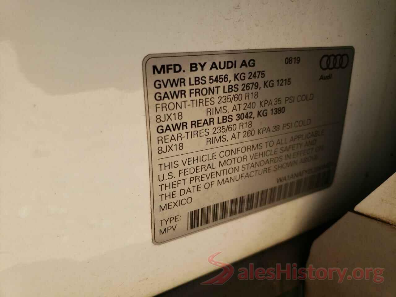 WA1ANAFY2L2008421 2020 AUDI Q5