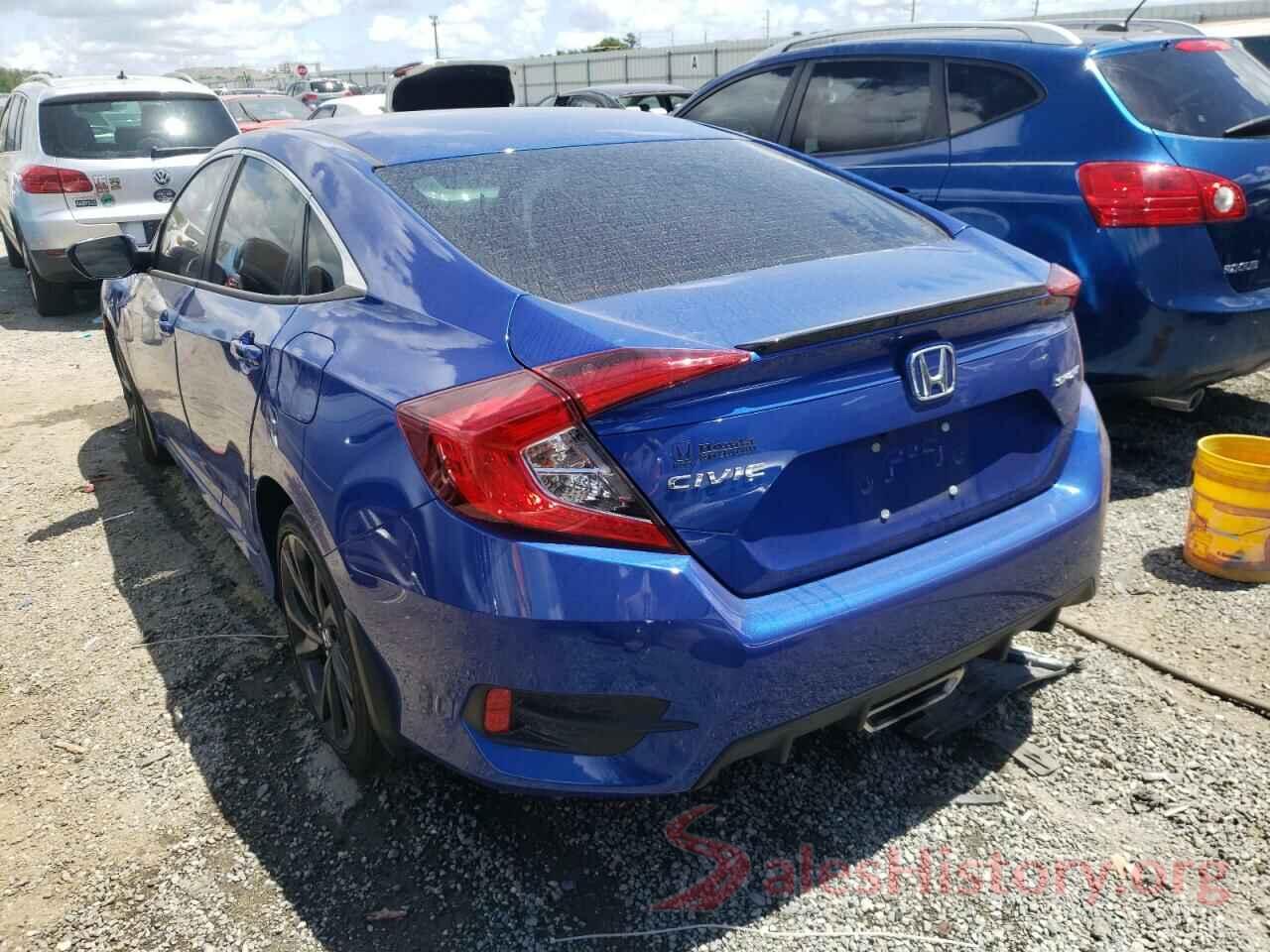 2HGFC2F86KH606929 2019 HONDA CIVIC