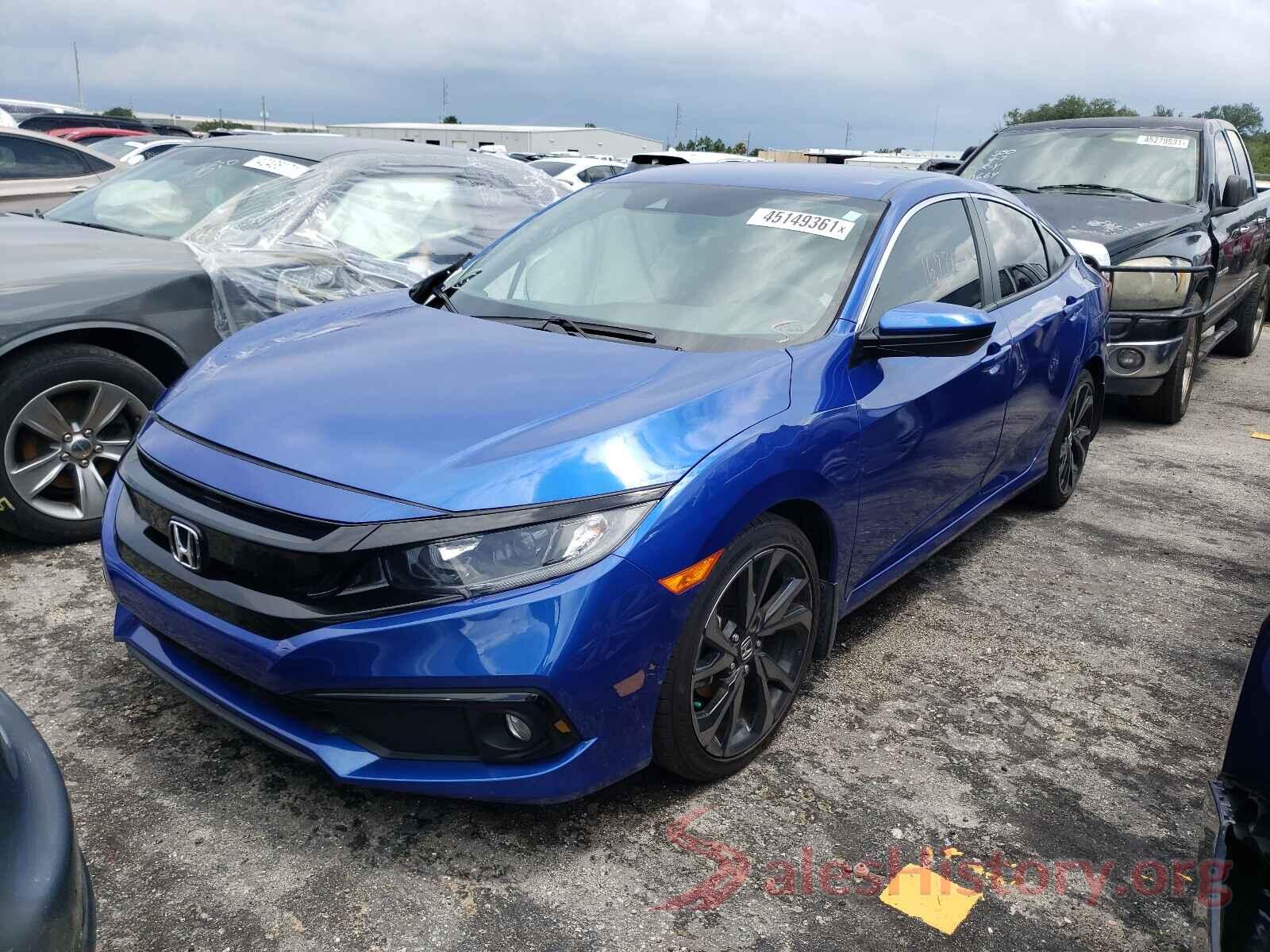 2HGFC2F86KH606929 2019 HONDA CIVIC