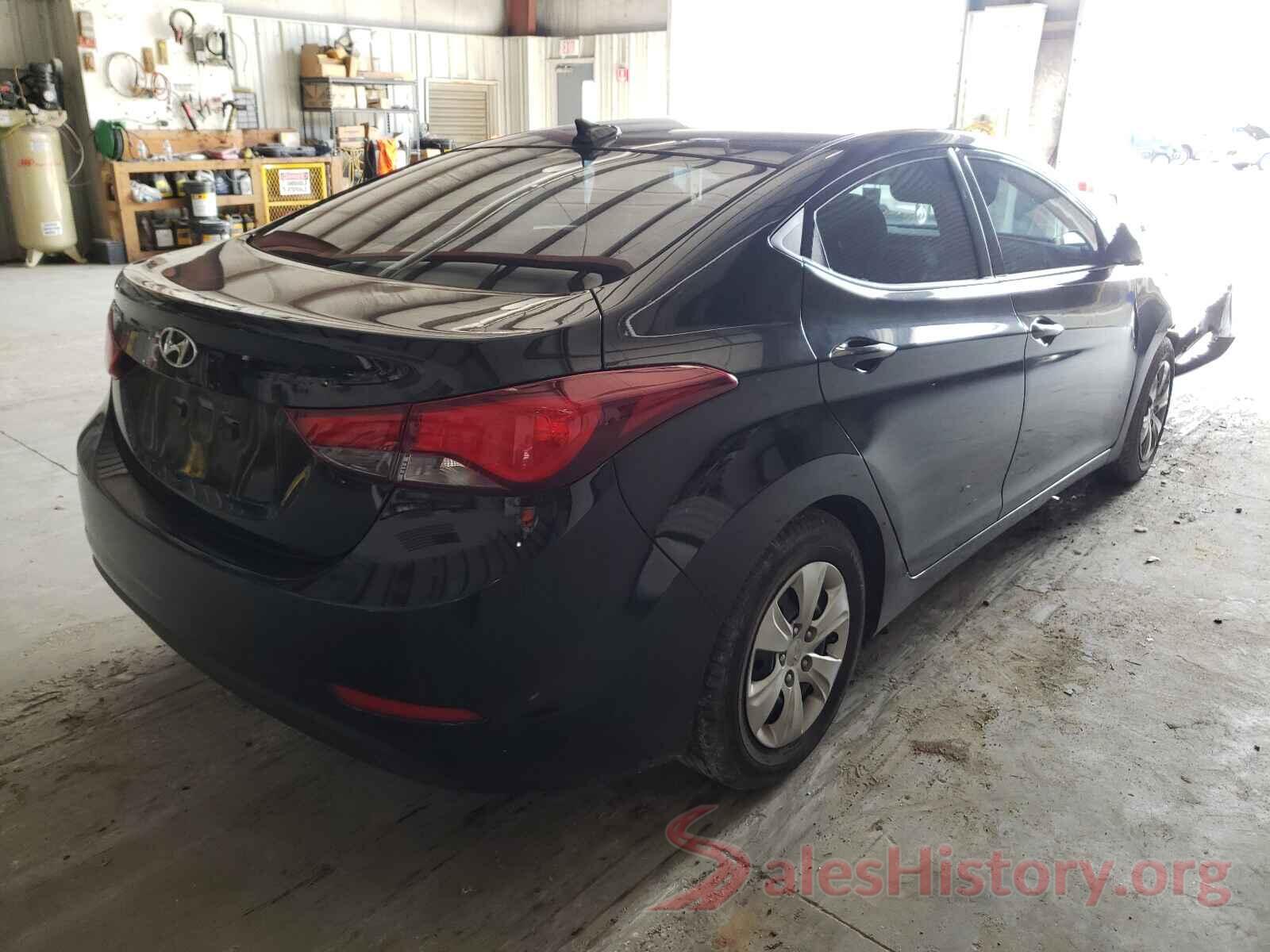 5NPDH4AE9GH781822 2016 HYUNDAI ELANTRA