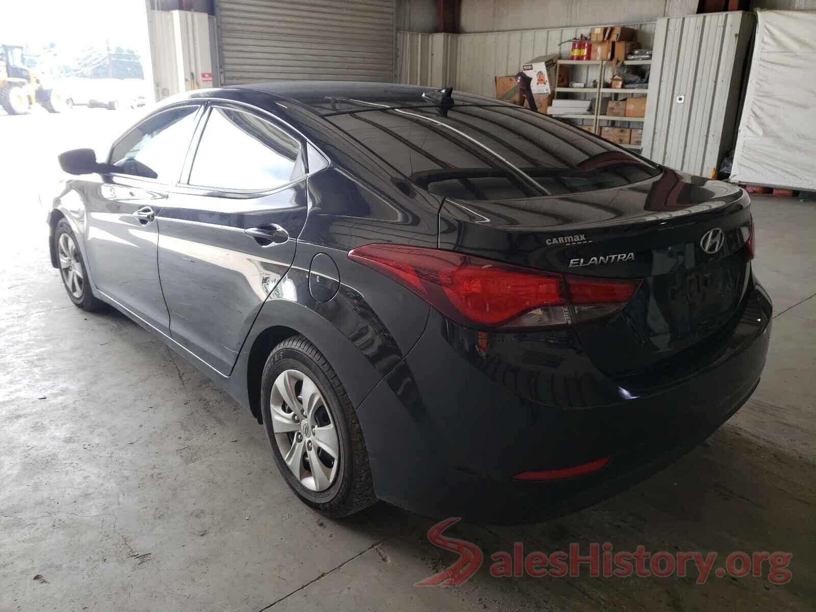 5NPDH4AE9GH781822 2016 HYUNDAI ELANTRA