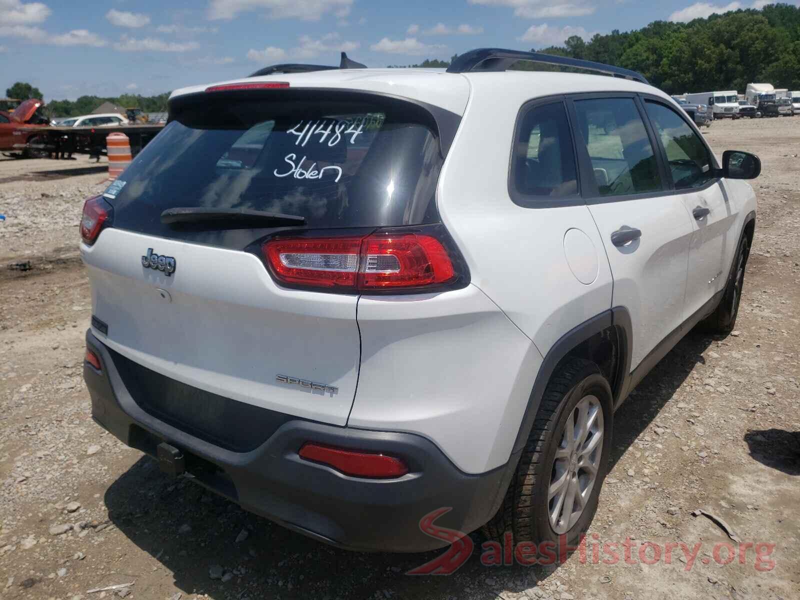 1C4PJLAB6GW114363 2016 JEEP CHEROKEE