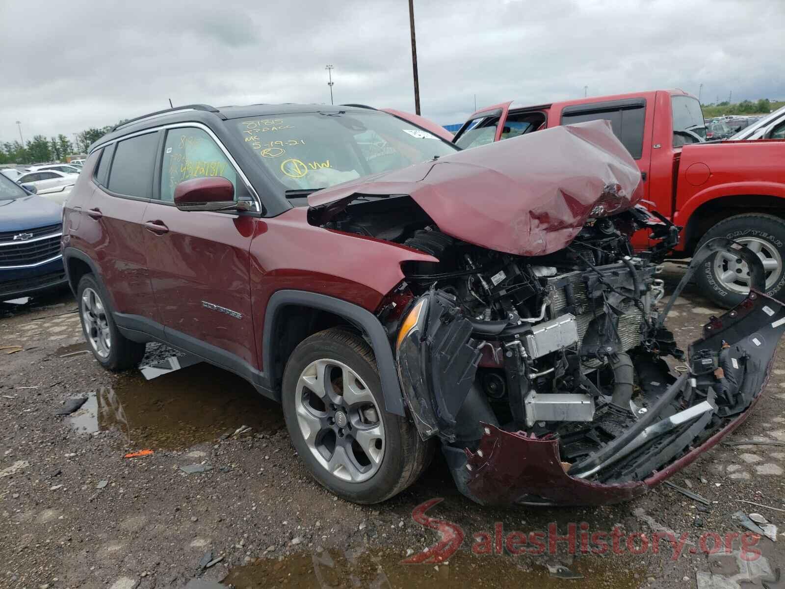 3C4NJDCB2MT500399 2021 JEEP COMPASS