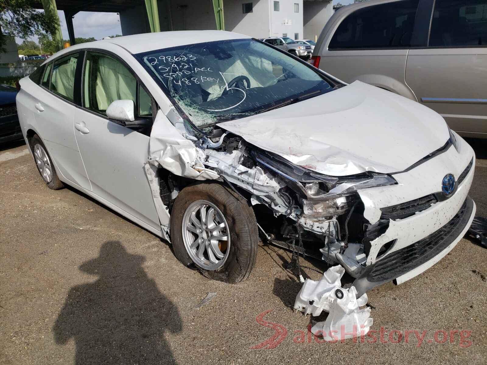 JTDKAMFU5M3143411 2021 TOYOTA PRIUS