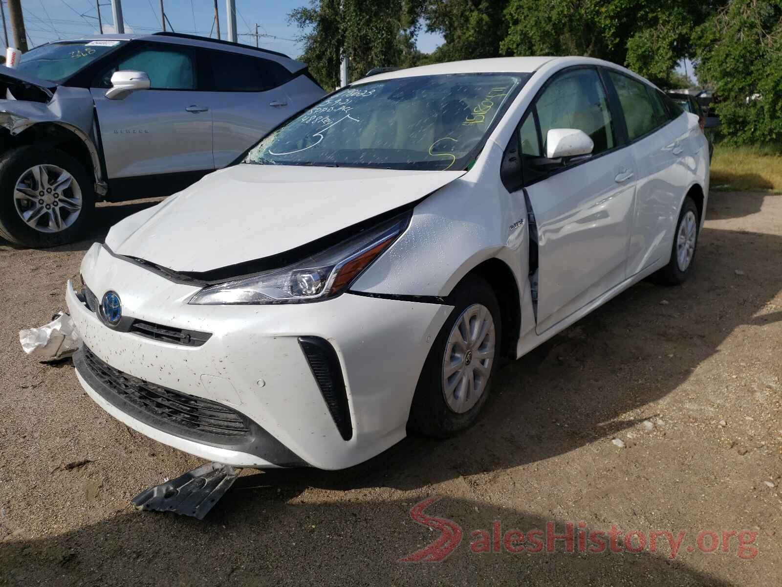 JTDKAMFU5M3143411 2021 TOYOTA PRIUS