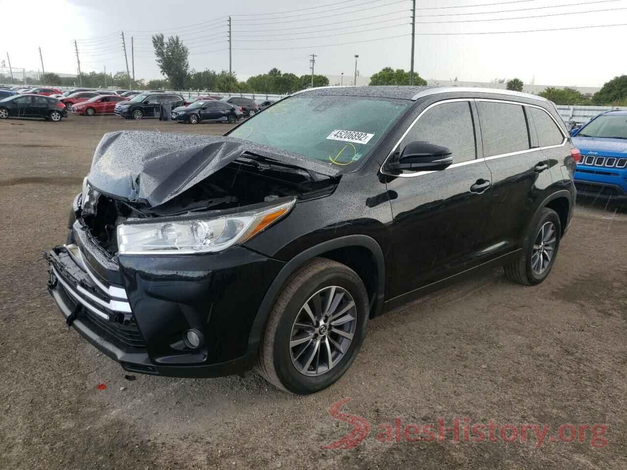 5TDKZRFH5KS568373 2019 TOYOTA HIGHLANDER