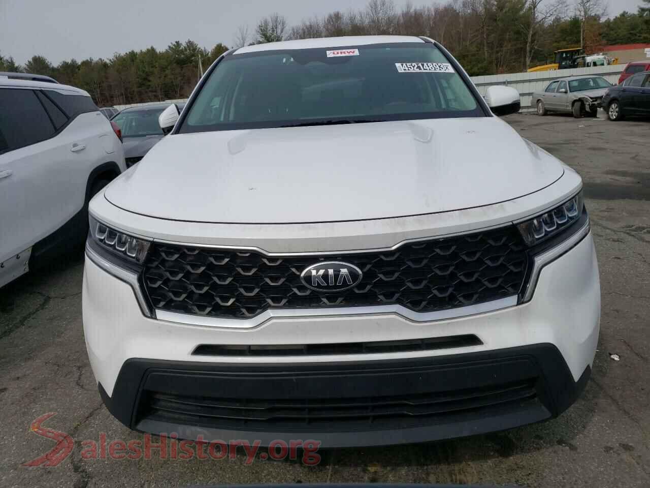2021 KIA SORENTO VIN 5XYRG4LC7MG043380, rear view