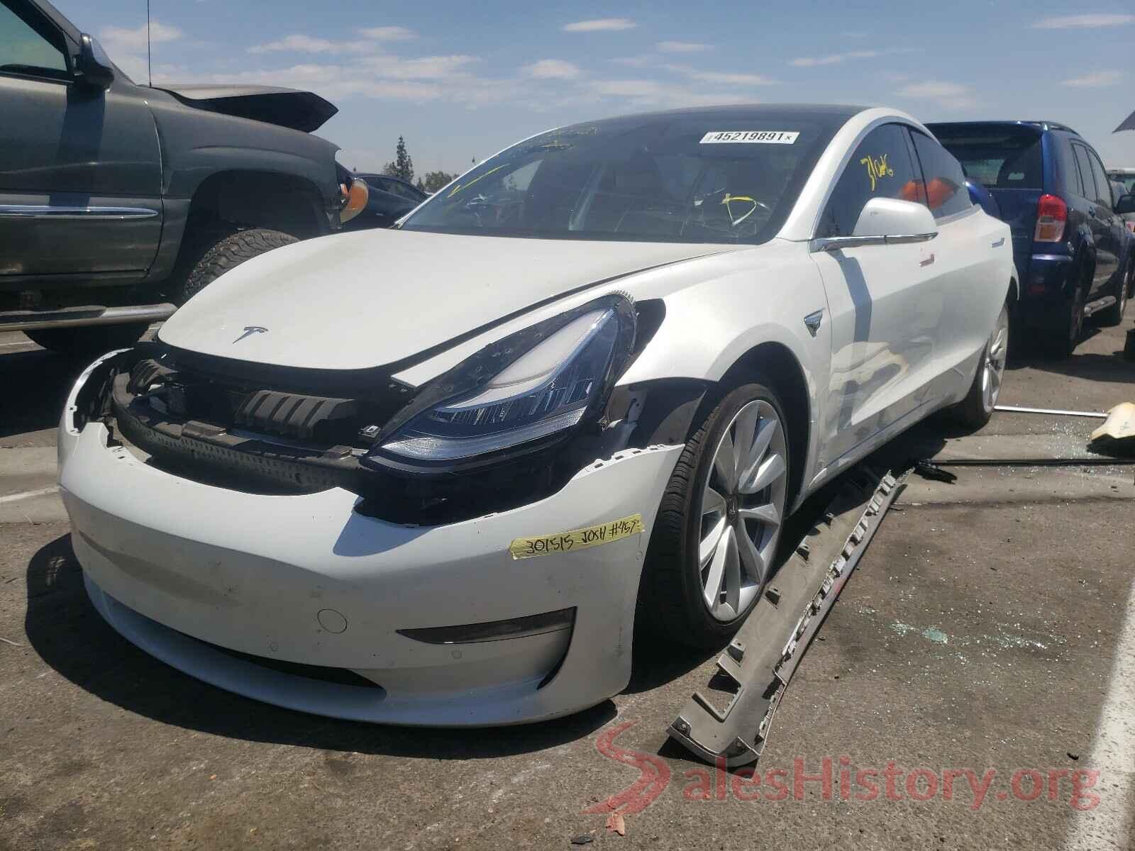 5YJ3E1EAXKF301515 2019 TESLA MODEL 3