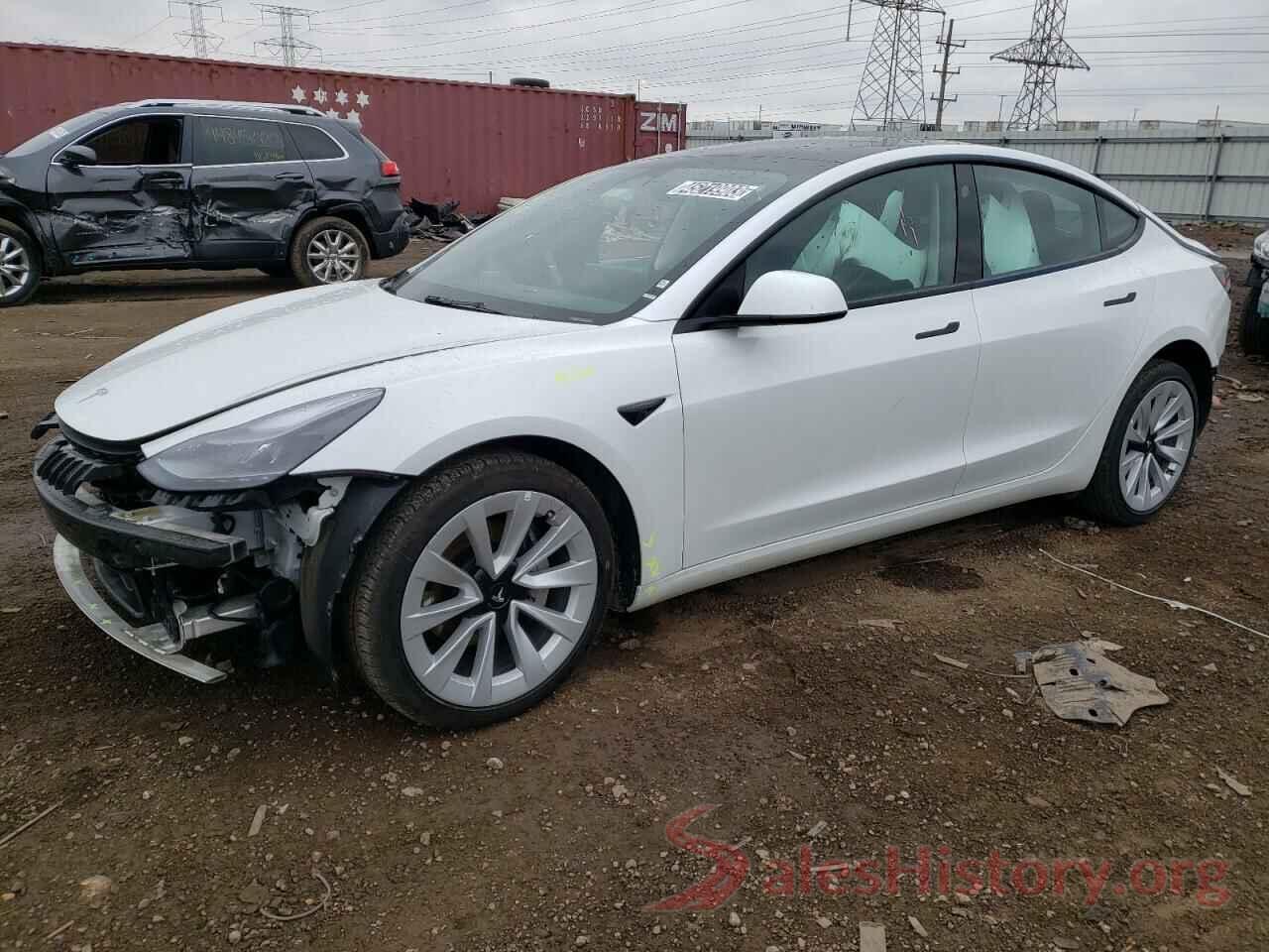 5YJ3E1EB2NF290927 2022 TESLA MODEL 3