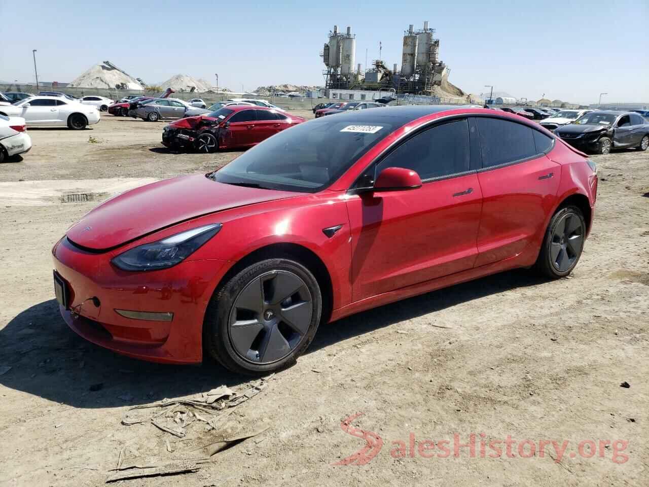 5YJ3E1EBXNF237165 2022 TESLA MODEL 3