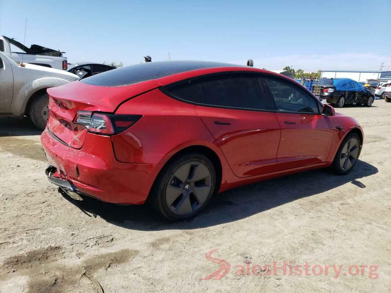 5YJ3E1EBXNF237165 2022 TESLA MODEL 3