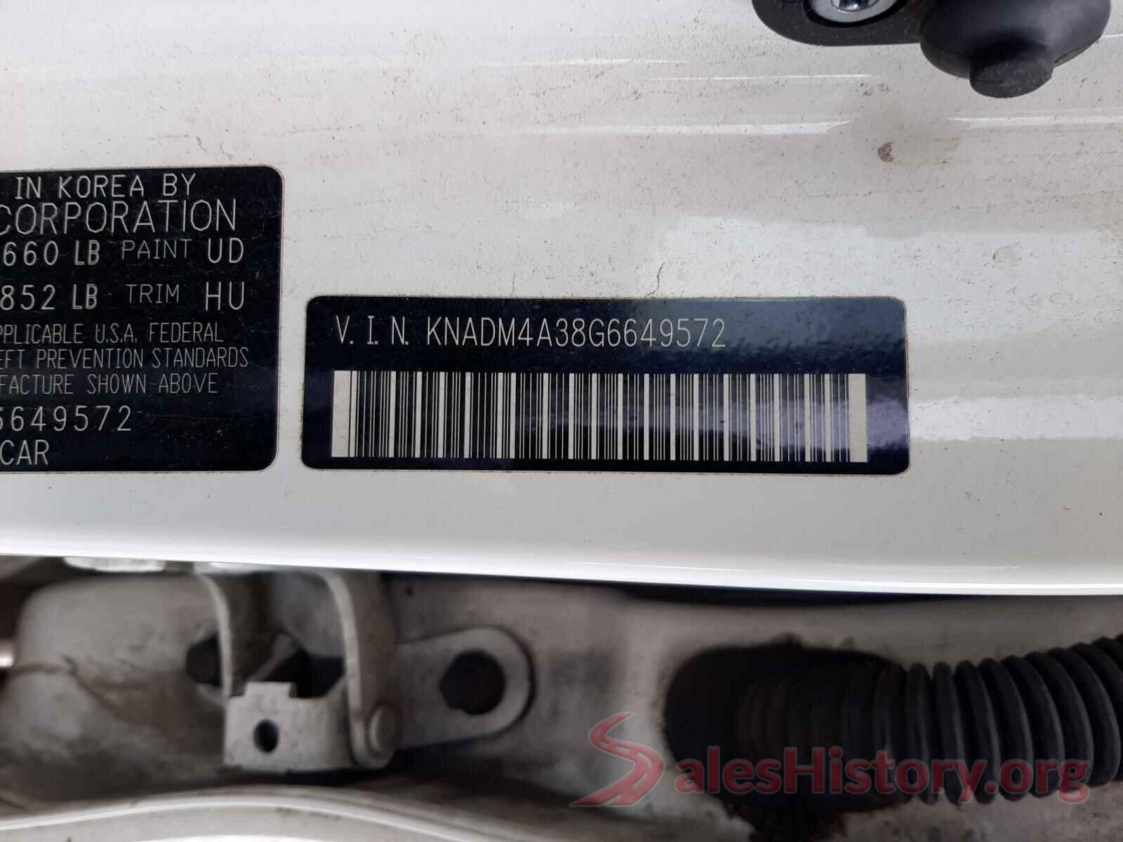 KNADM4A38G6649572 2016 KIA RIO