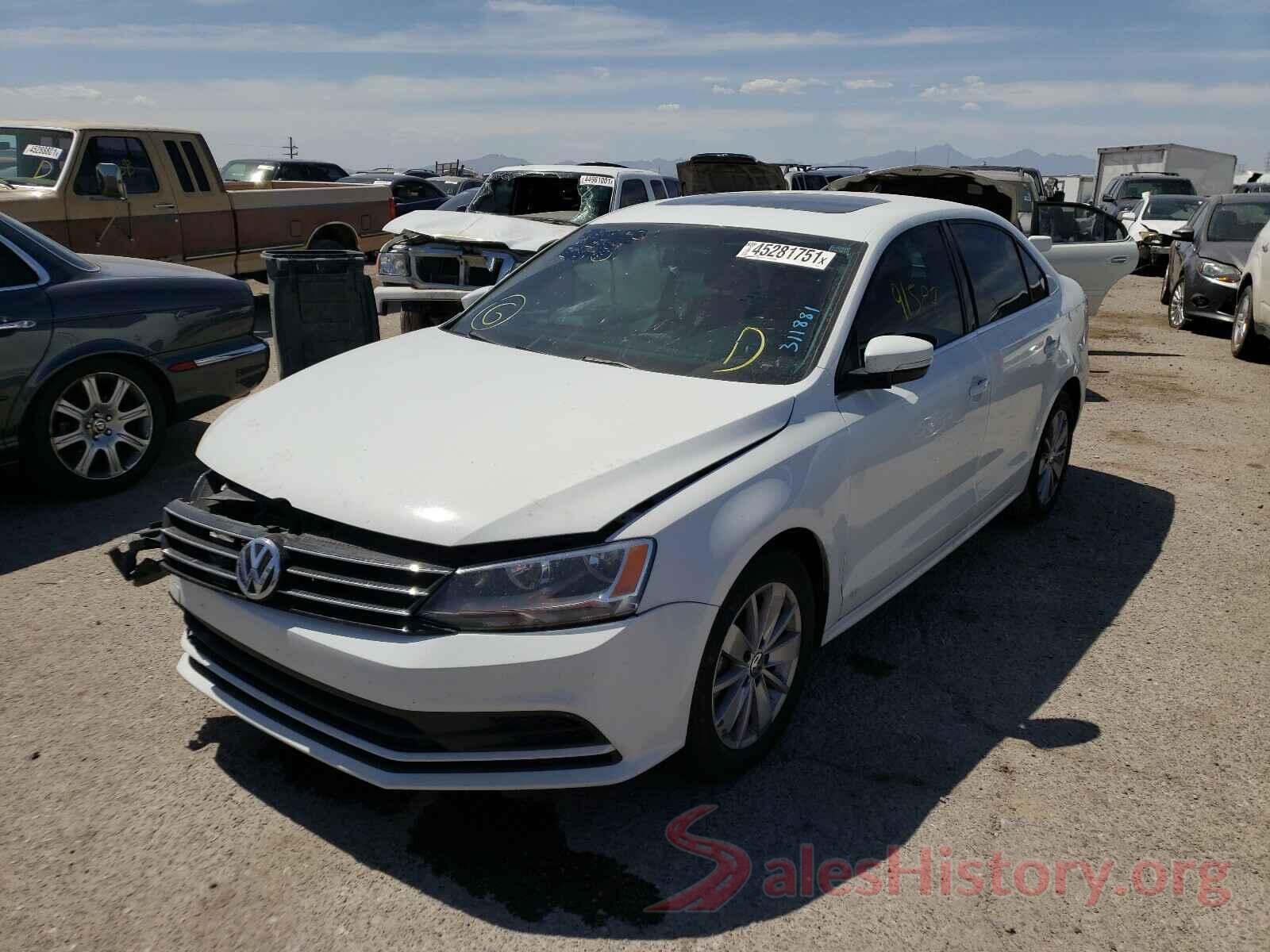 3VWD67AJ5GM311881 2016 VOLKSWAGEN JETTA