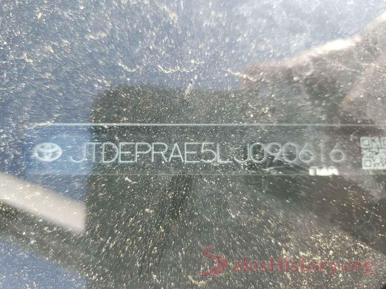 JTDEPRAE5LJ090616 2020 TOYOTA COROLLA