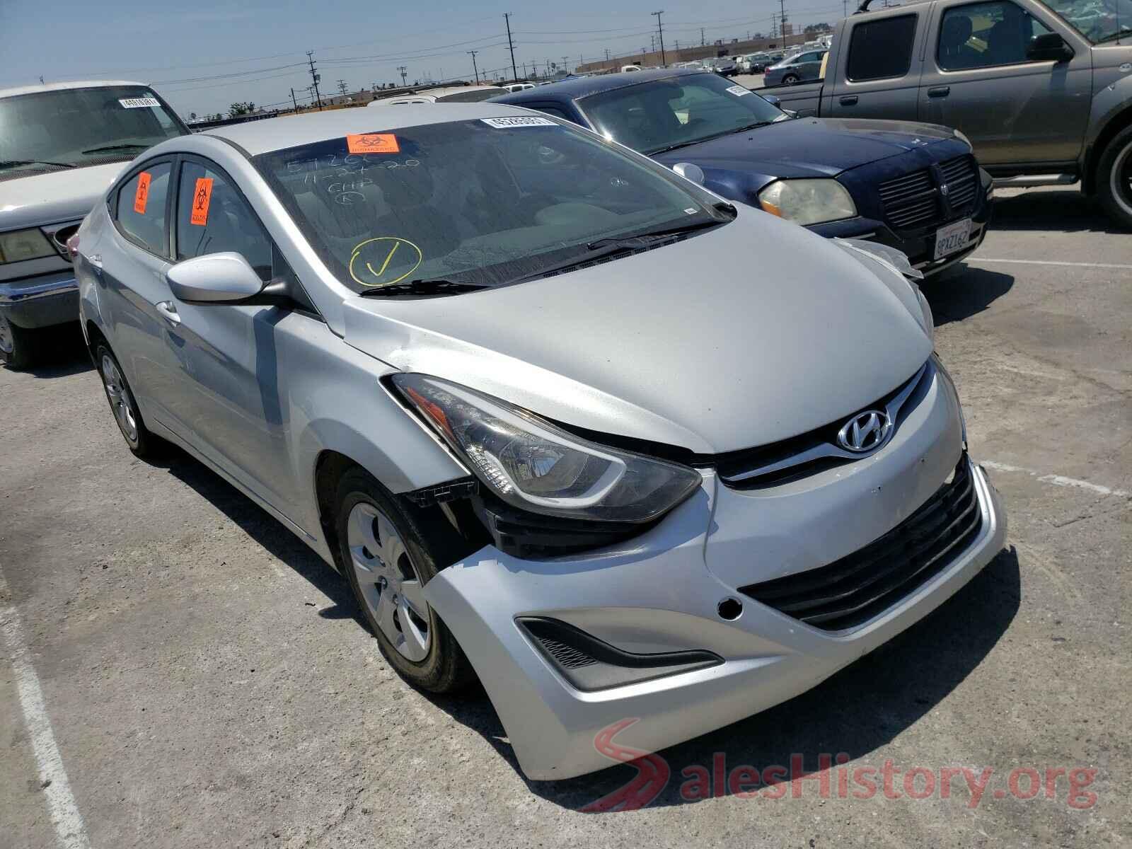 5NPDH4AE6GH725143 2016 HYUNDAI ELANTRA