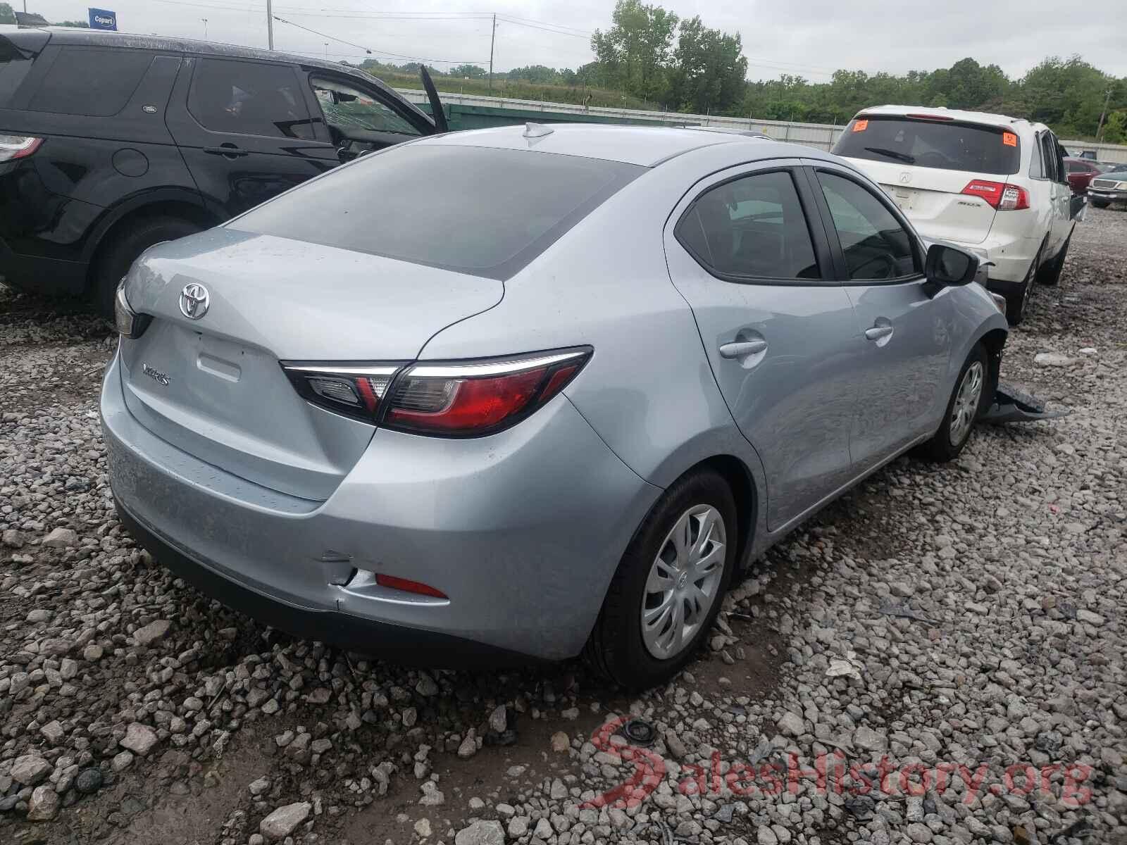 3MYDLBYV6KY502705 2019 TOYOTA YARIS