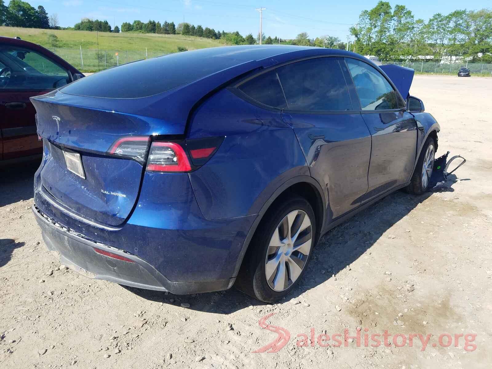 5YJYGDEE5MF075763 2021 TESLA MODEL Y