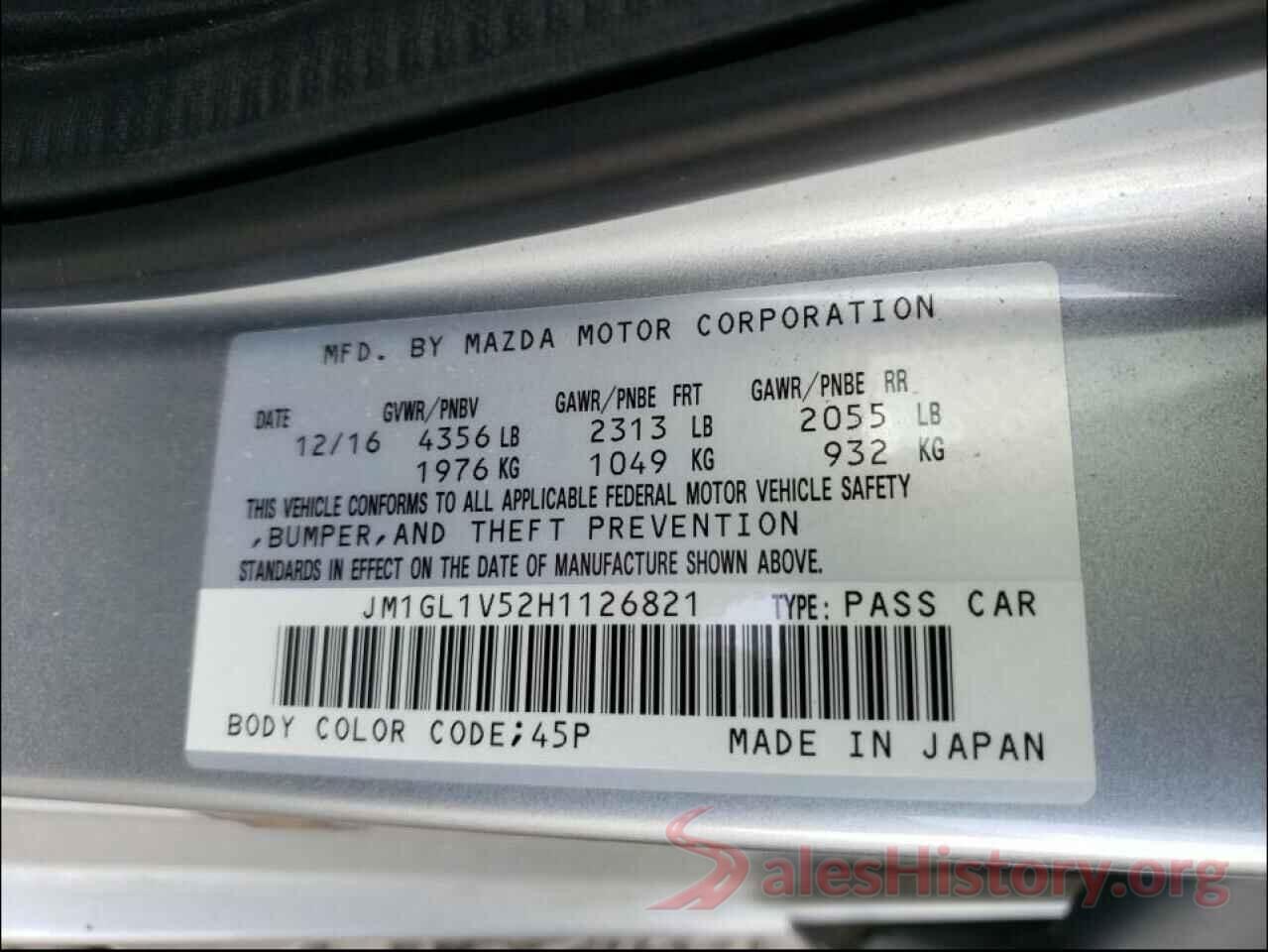 JM1GL1V52H1126821 2017 MAZDA 6