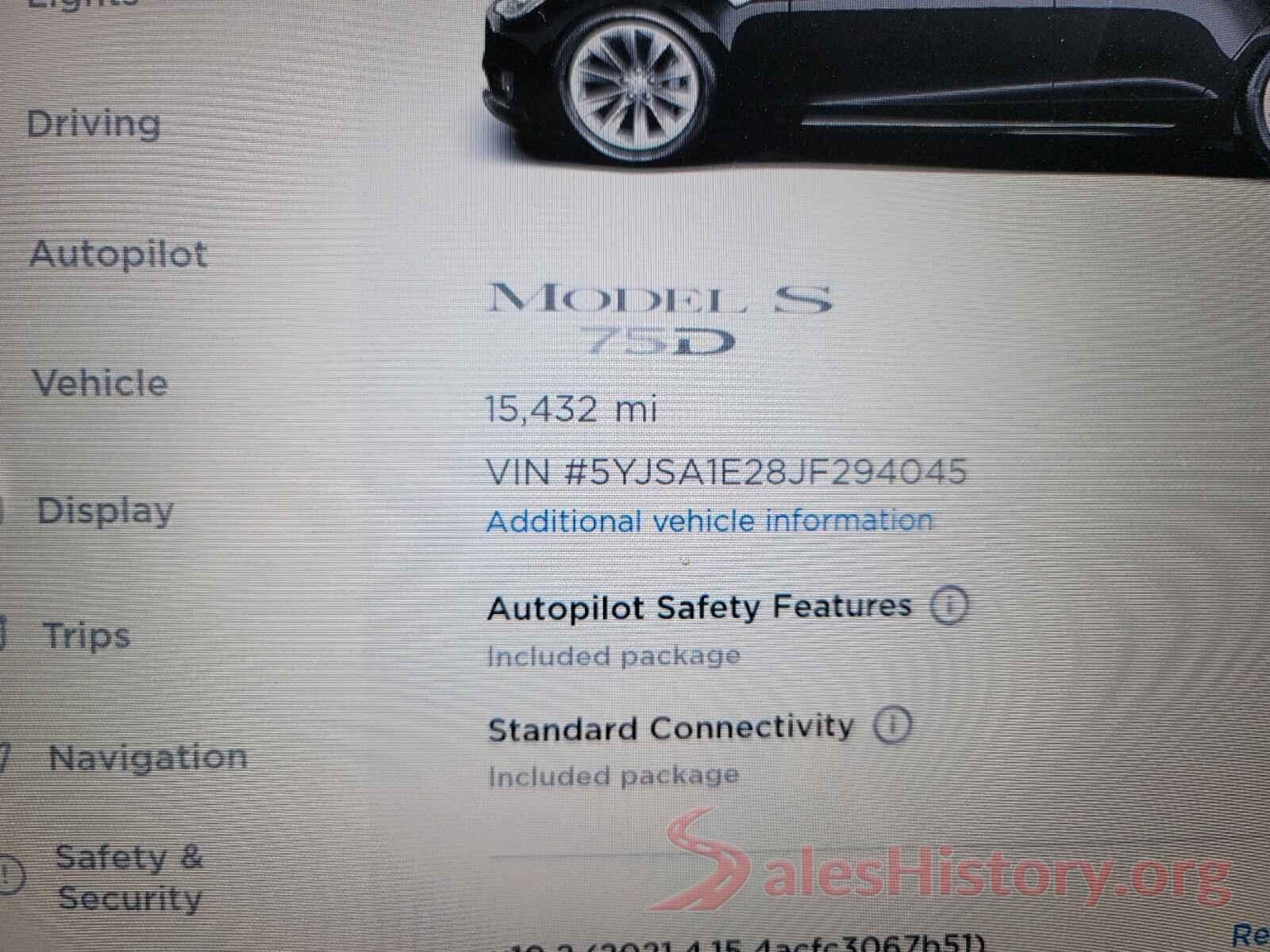 5YJSA1E28JF294045 2018 TESLA MODEL S