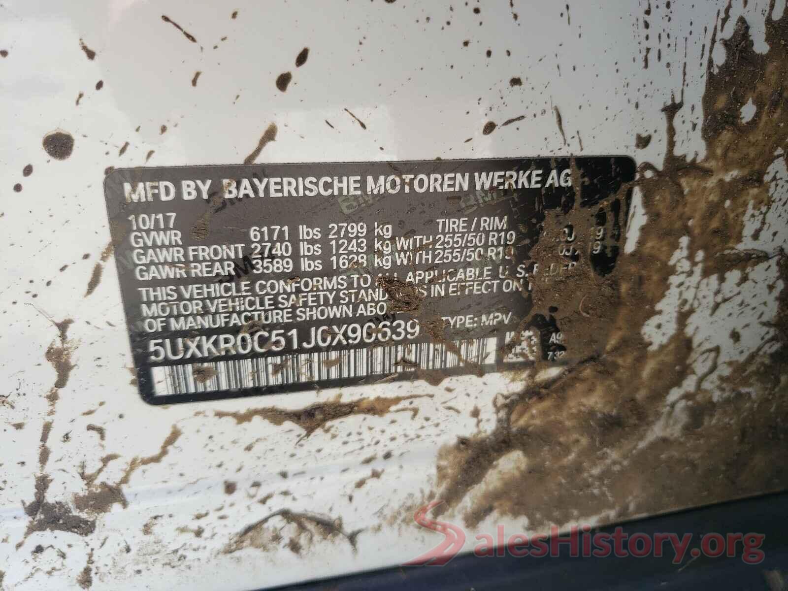 5UXKR0C51J0X90639 2018 BMW X5