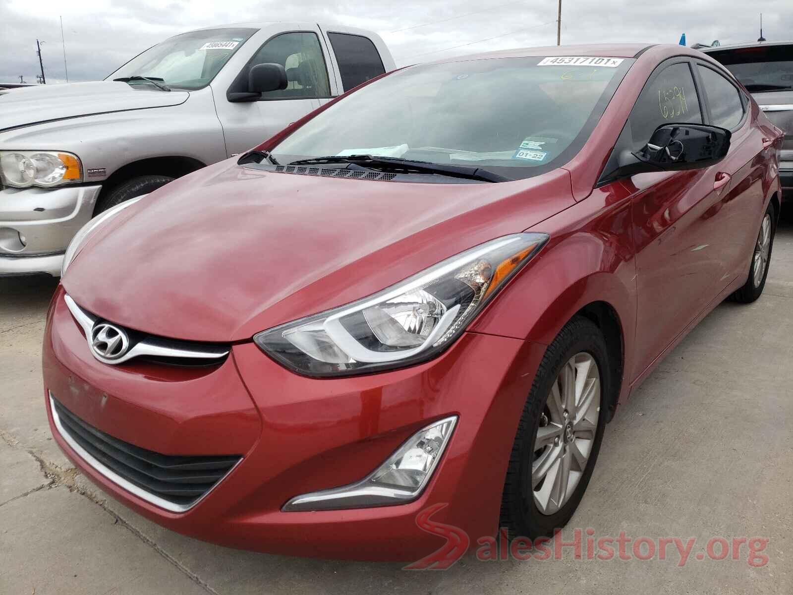 5NPDH4AE4GH789374 2016 HYUNDAI ELANTRA