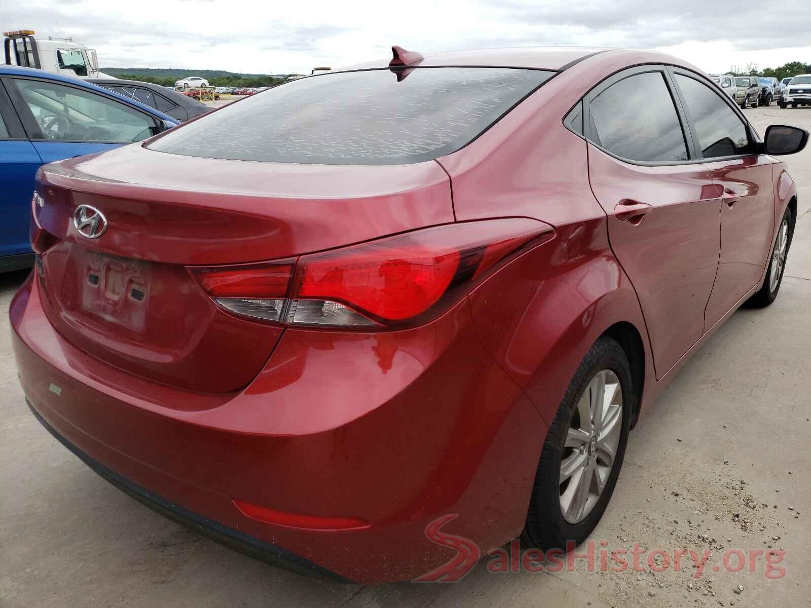 5NPDH4AE4GH789374 2016 HYUNDAI ELANTRA