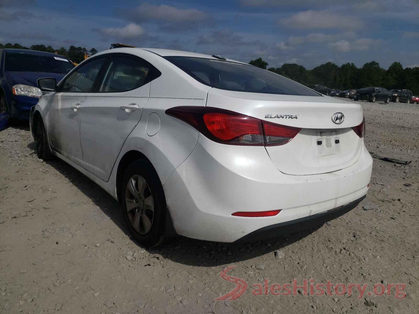 5NPDH4AE4GH769321 2016 HYUNDAI ELANTRA