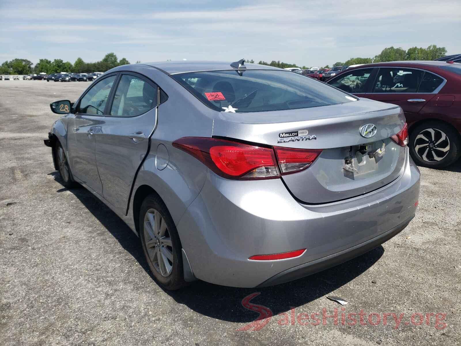 5NPDH4AE8GH689892 2016 HYUNDAI ELANTRA