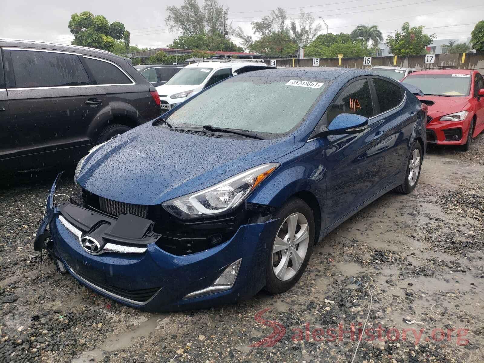 KMHDH4AE0GU629445 2016 HYUNDAI ELANTRA