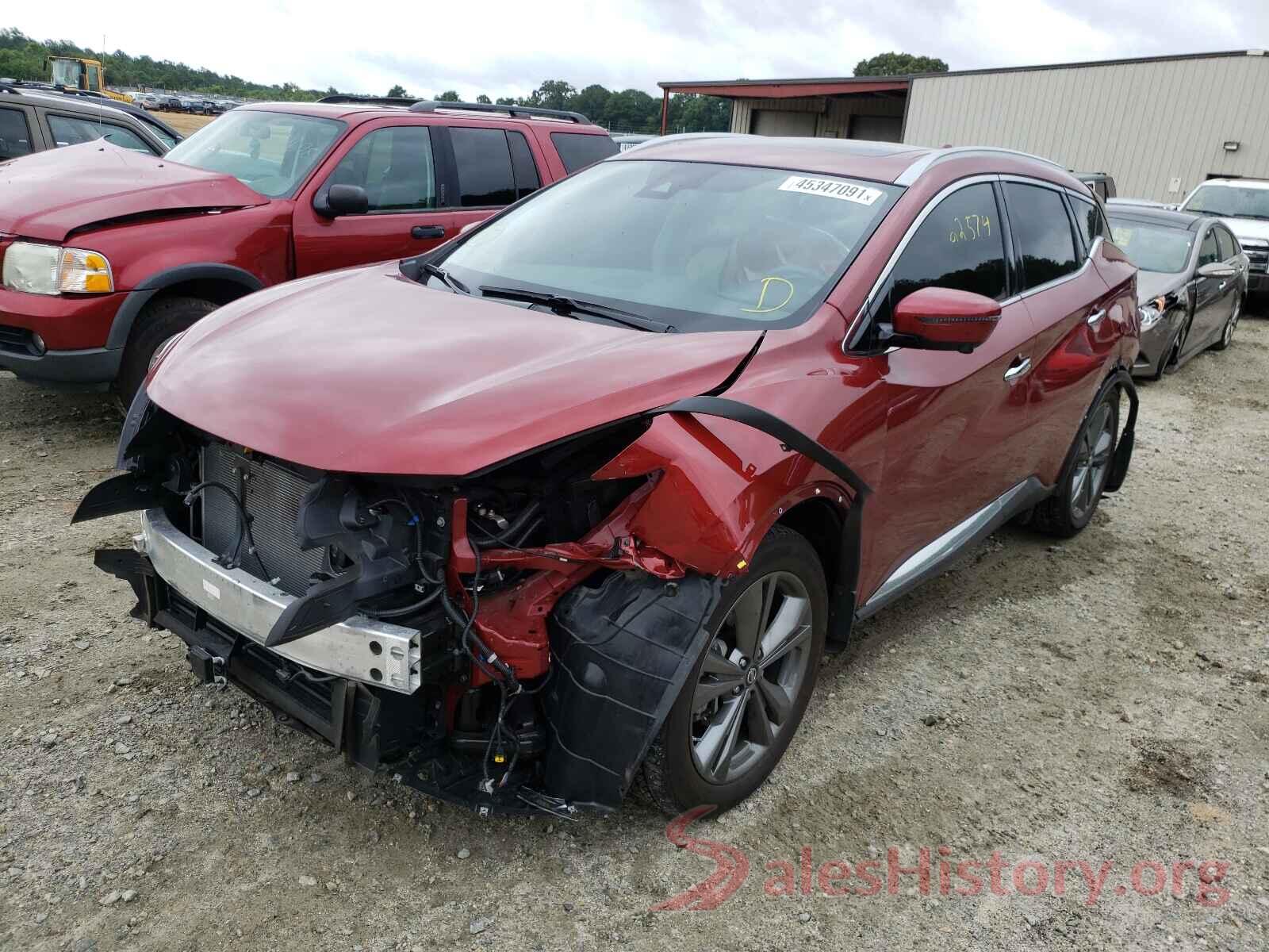 5N1AZ2MS1KN119016 2019 NISSAN MURANO