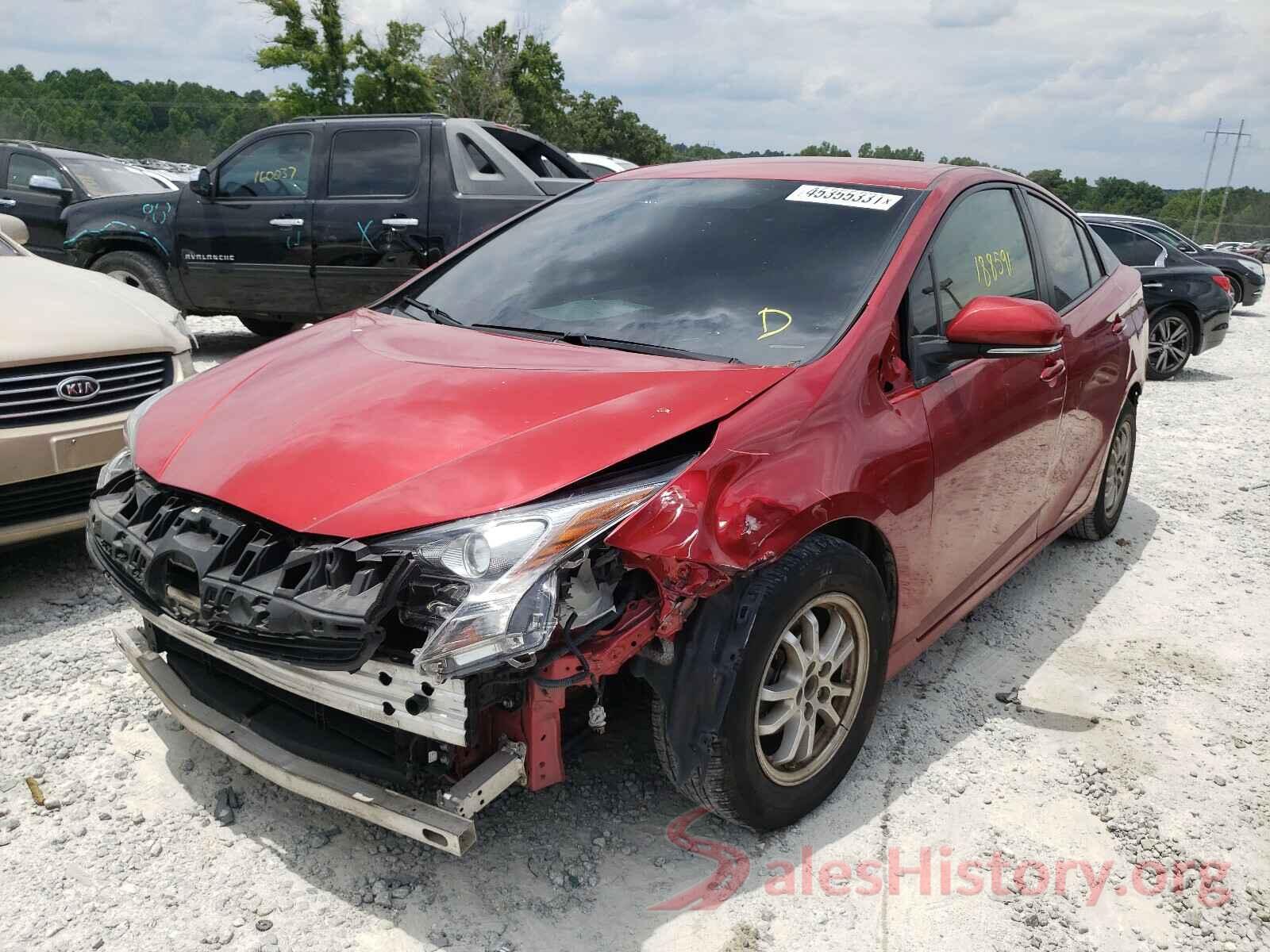 JTDKBRFU4G3524195 2016 TOYOTA PRIUS