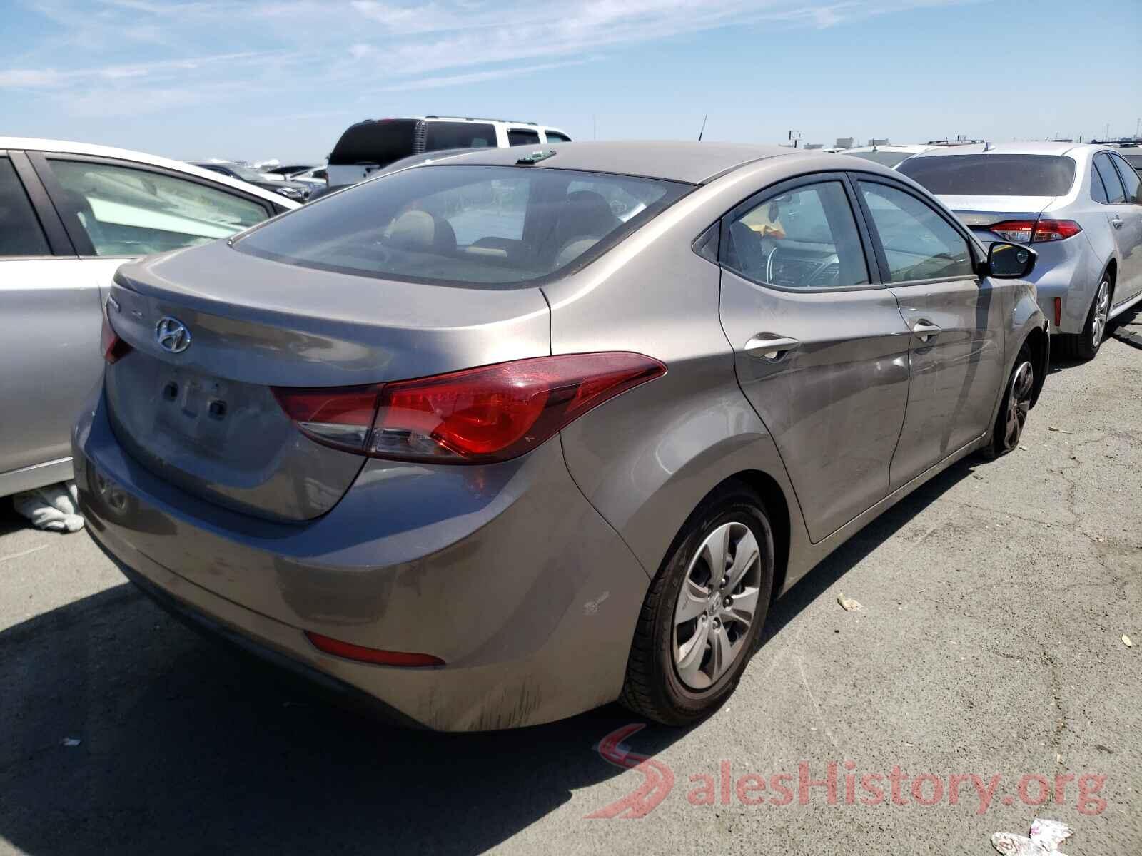 5NPDH4AE6GH738488 2016 HYUNDAI ELANTRA