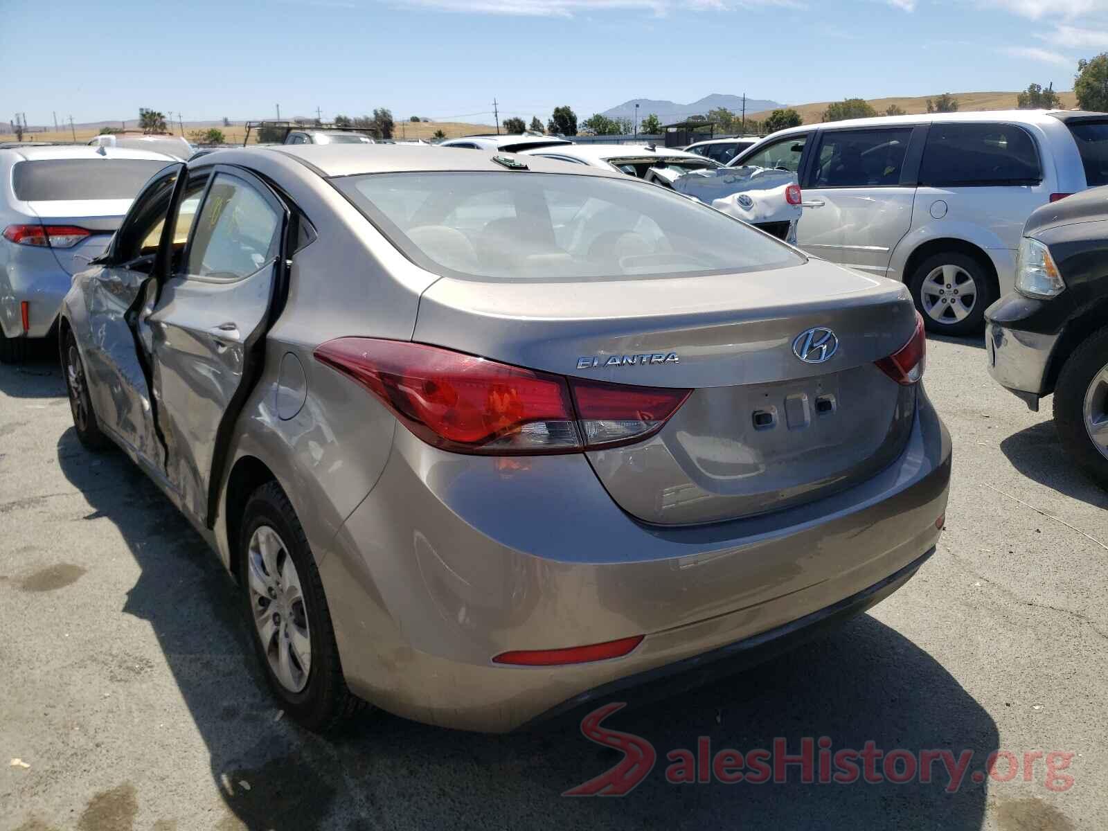 5NPDH4AE6GH738488 2016 HYUNDAI ELANTRA