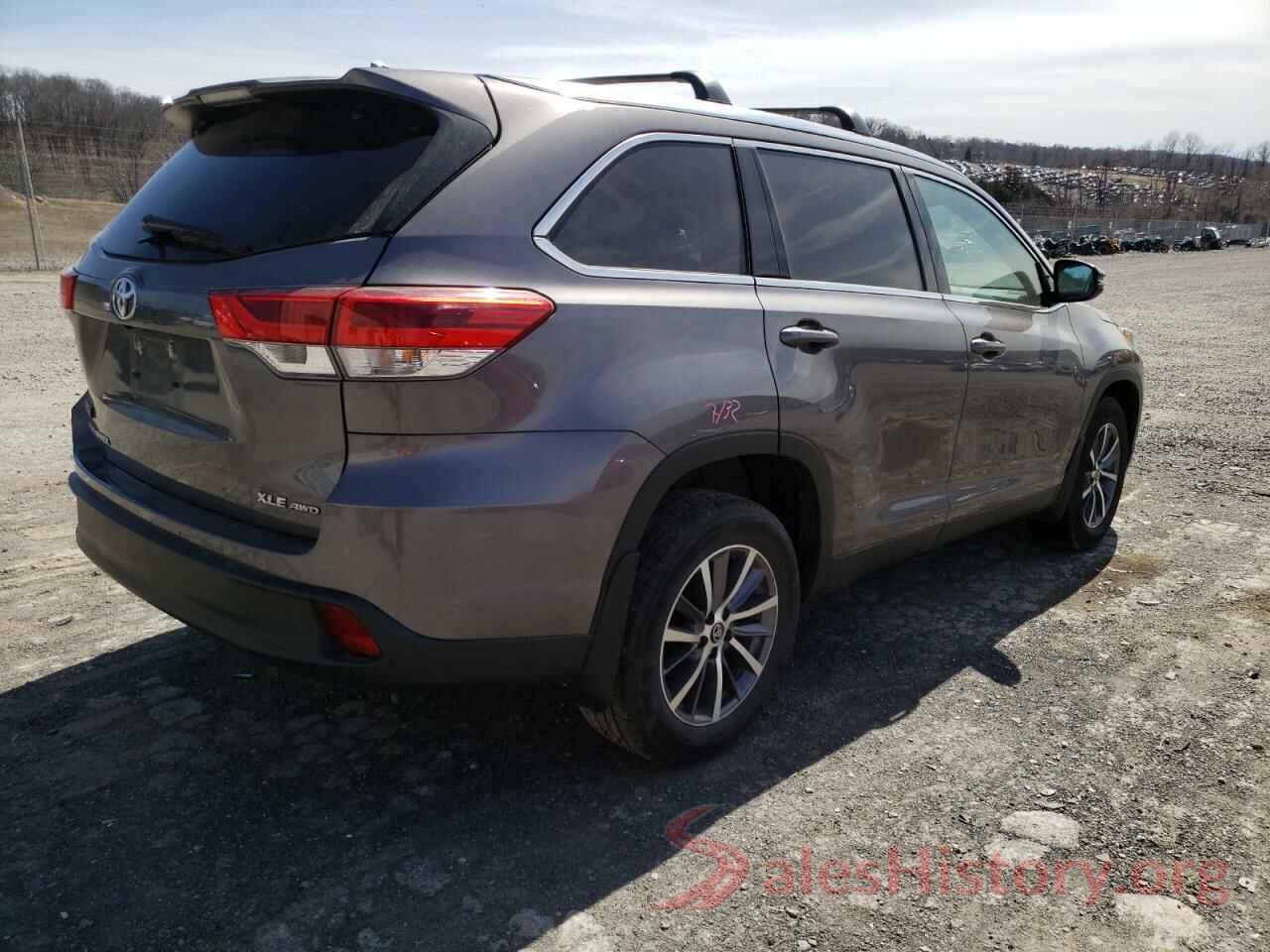 5TDJZRFH1KS929108 2019 TOYOTA HIGHLANDER