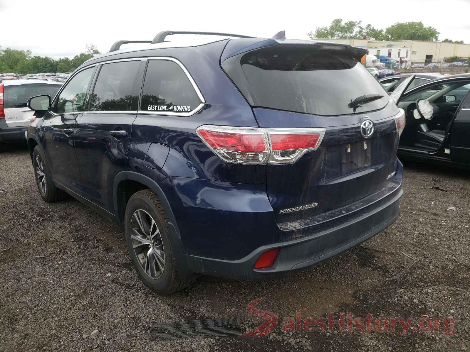 5TDJKRFH1GS271673 2016 TOYOTA HIGHLANDER