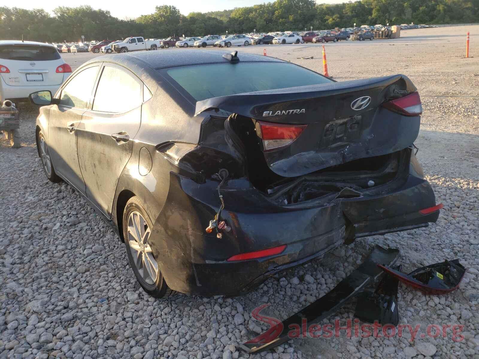 5NPDH4AE8GH693487 2016 HYUNDAI ELANTRA