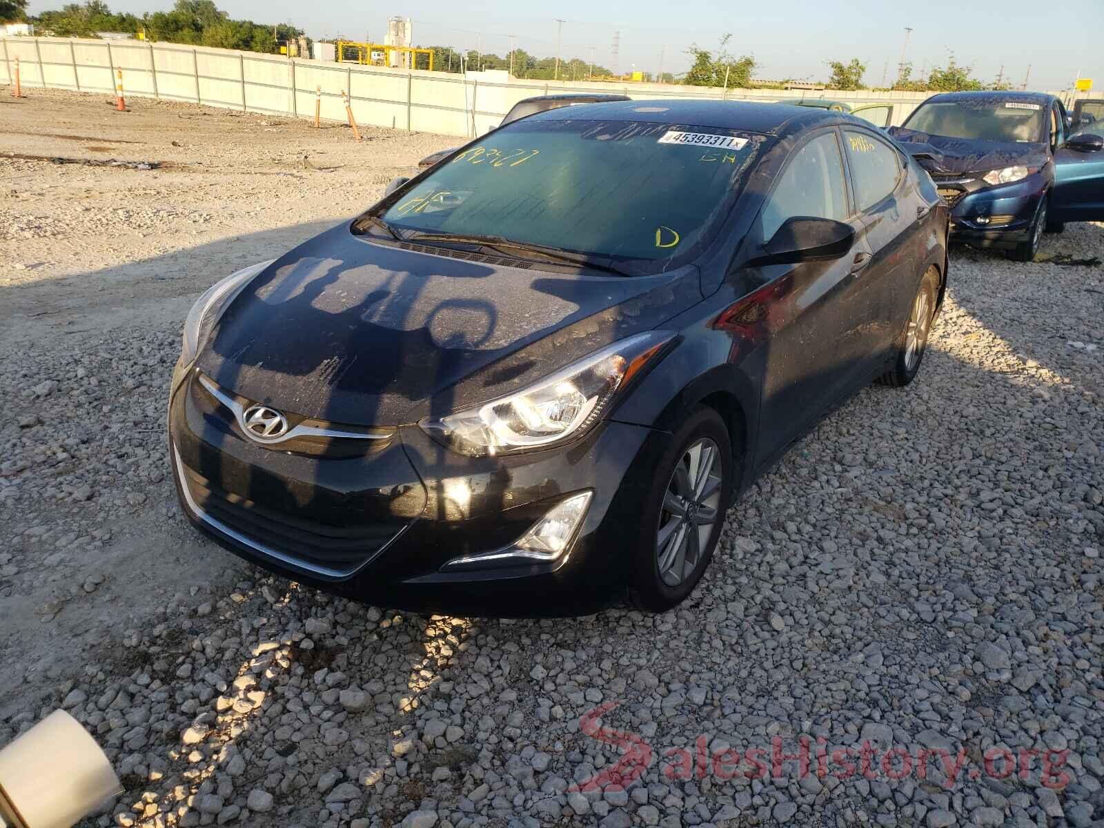 5NPDH4AE8GH693487 2016 HYUNDAI ELANTRA