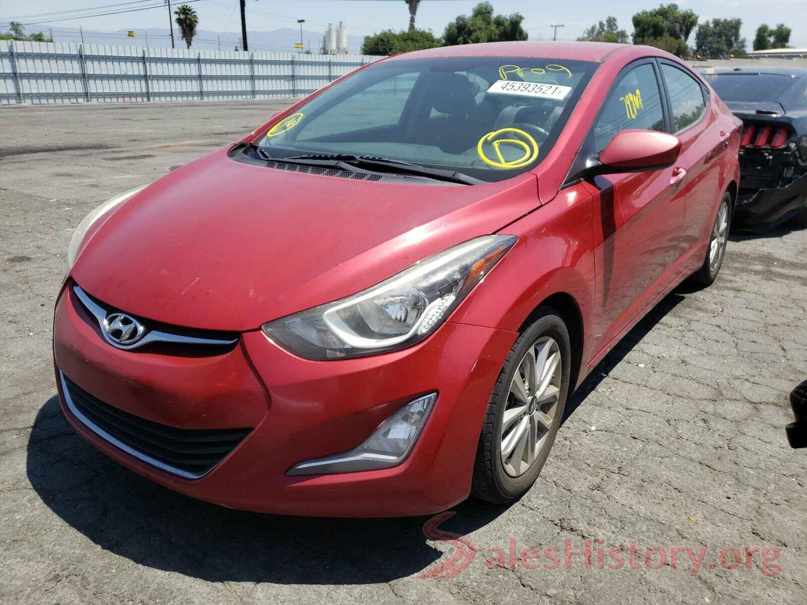 KMHDH4AE5GU542446 2016 HYUNDAI ELANTRA