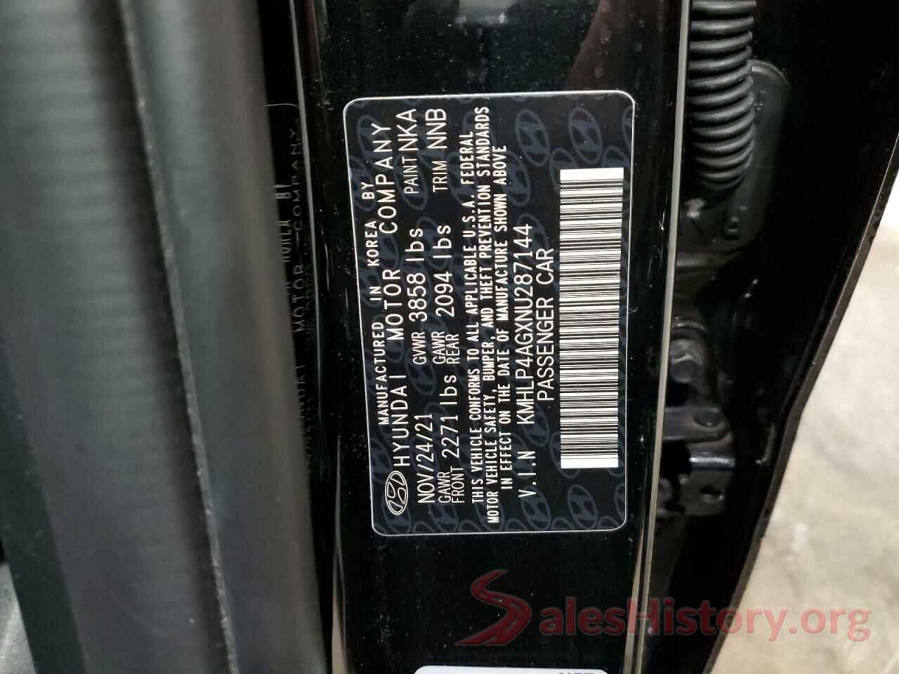 KMHLP4AGXNU287144 2022 HYUNDAI ELANTRA