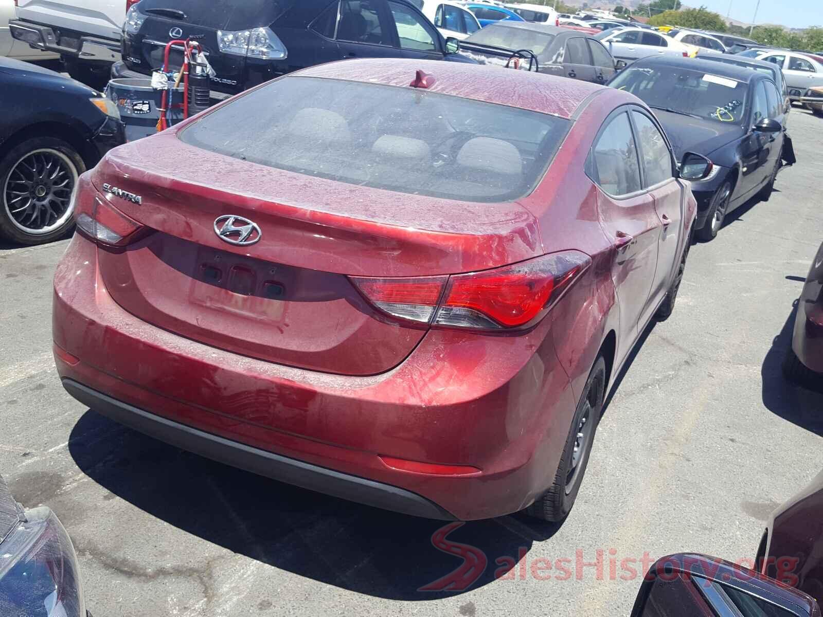 5NPDH4AE1GH708105 2016 HYUNDAI ELANTRA