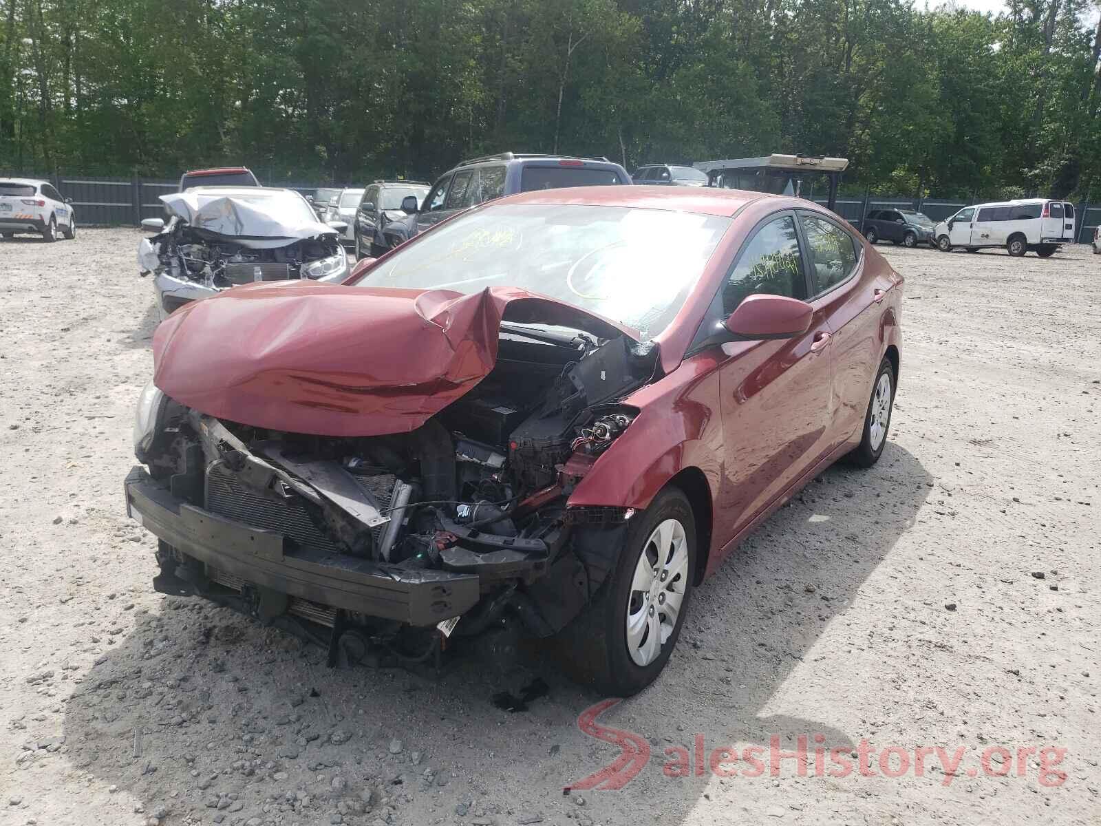 5NPDH4AE4GH778617 2016 HYUNDAI ELANTRA